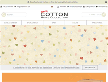 Tablet Screenshot of cottonhome.com